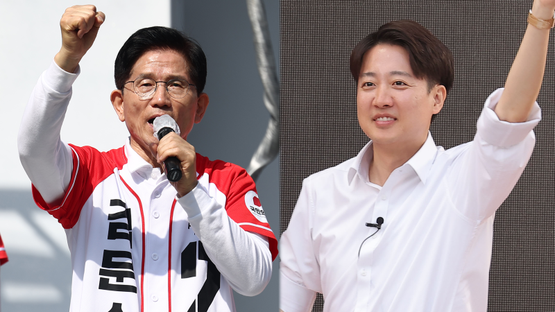 국민의힘 김문수, 경남서 “경제 대통령”…<b>이준석</b>, 부산행