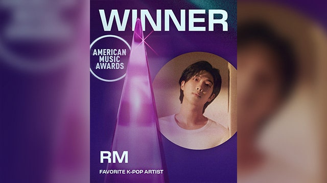 BTS <b>RM</b>, ‘<b>아메리칸 뮤직 어워드</b>’ K-팝 부문 수상