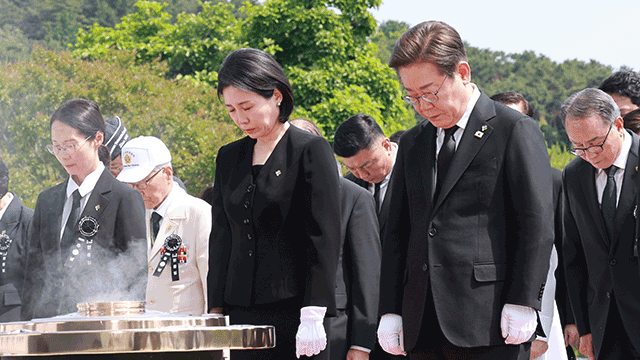 이재명 대통령, <b>현충일 추념식 참석</b>…취임 후 첫 국가기념일 행사