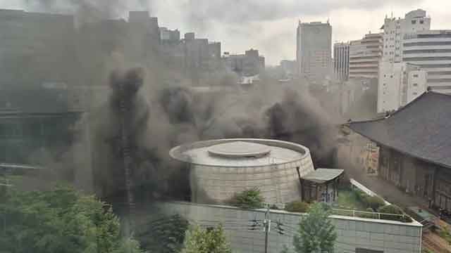 <b>조계사</b> 국제회의장 <b>화재</b> 1시간 반만에 <b>완진</b>…인명·문<b>화재</b> 피해 없어