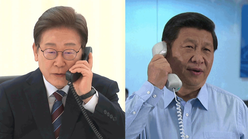<b>한중 정상</b> 첫 <b>통화</b> “APEC 협력 논의”…이 “한반도 비핵화 역할 당부...