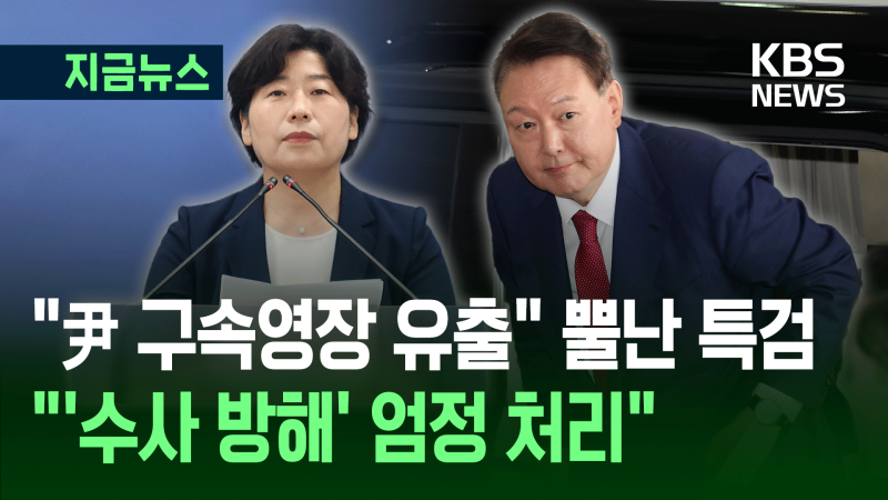 尹 <b>구속영장</b> 청구한 내란특검 “변호인 측 <b>영장 유출</b>” [지금뉴스]