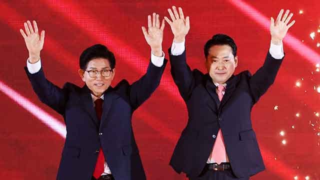 김문수·장동혁, <b>국민의힘</b> 대표 결선 진출…26일 결정