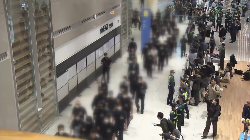 지난 18일, 캄보디아에서 인천공항을 통해 귀국한 송환자들