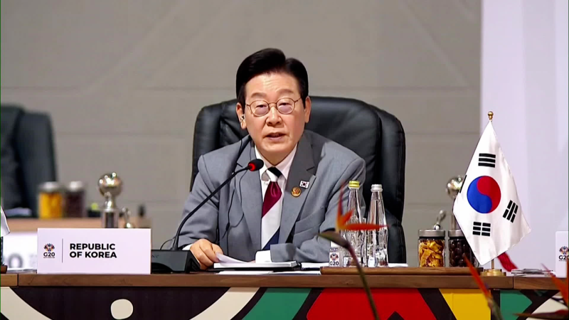아프리카 첫 G20 회의…이 대통령 “모두가 기회 누리는 <b>포용성장</b>”