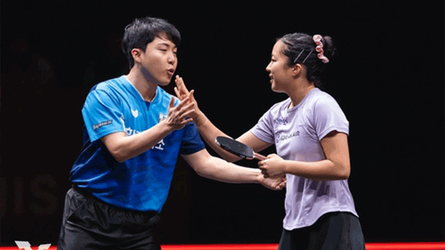 <b>임종훈</b>-<b>신유빈</b> 조, WTT 홍콩 파이널 3연승…조 1위로 <b>4강 진출</b>