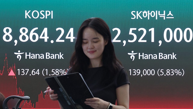 코스피, 1.58%↑ 8,864 마감…종가기준 사상 최고치