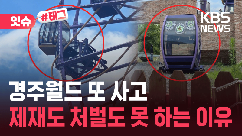 공중서 빈 객차 ‘쿵’…<b>경주월드</b> 관람차 <b>사고</b>, 처벌 못 한다? [잇슈#태...