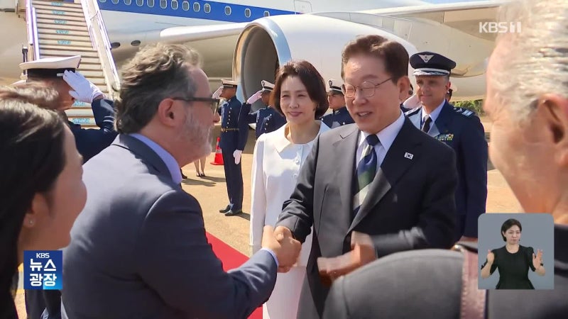 이 대통령, ‘국빈 방문’ 브라질 도착 C-390 수송기 시찰…<b>룰라</b>와 <b>회담</b>...