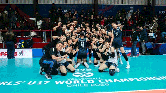 <b>U-17</b> 여자배구, 도미니카공화국 꺾고 4연승…세계선수권 <b>16강 진출</b>