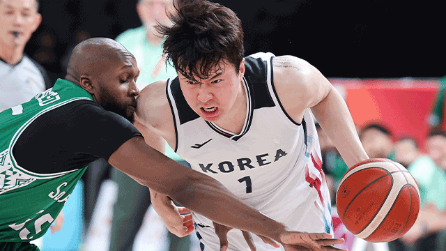 [아시안게임] <b>남자농구</b> 대표팀, 대한민국 첫 승전보