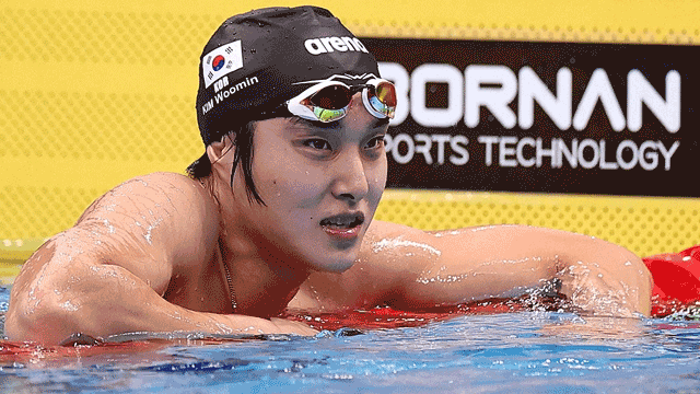 ‘어깨 부상’ <b>김우민</b>, 자유형 <b>800ｍ</b> 출전 <b>포기</b>…2연패 불발