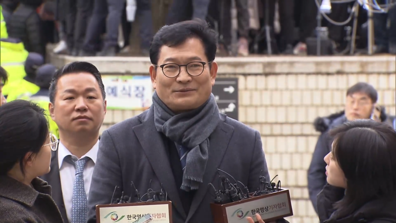 송영길, 광주 서구갑 '<b>옥중 출마</b>'…<b>선언문</b> 대독한 부인