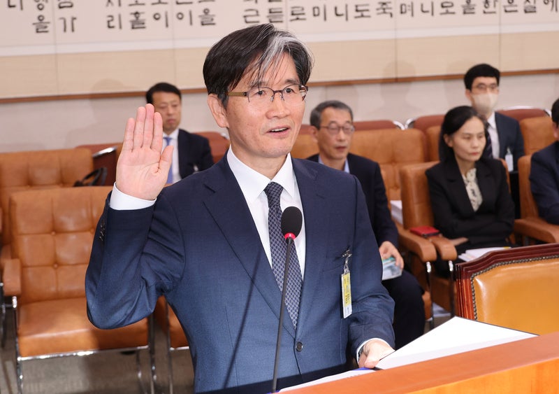 <b>오동운 공수처장 후보자</b> "외부 압력 막아낼 것"