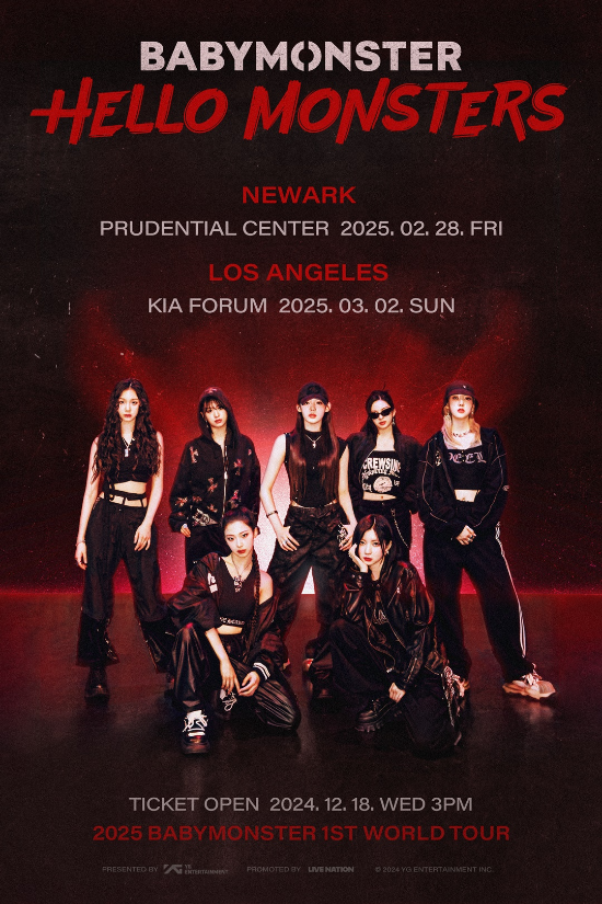 Baby Monster to Begin Tour of America Next Year… Newark → LA Confirmed