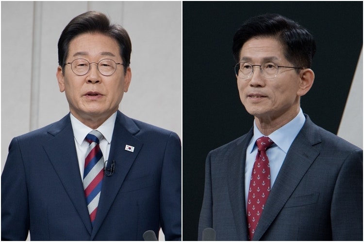 김문수, '<b>사법리스크</b>' 직격…<b>이재명</b> "윤 정권의 조작 기소"