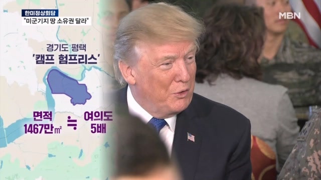 <b>트럼프</b> 돌연 <b>주한미군기지</b> 땅 소유권 언급, 의도는?