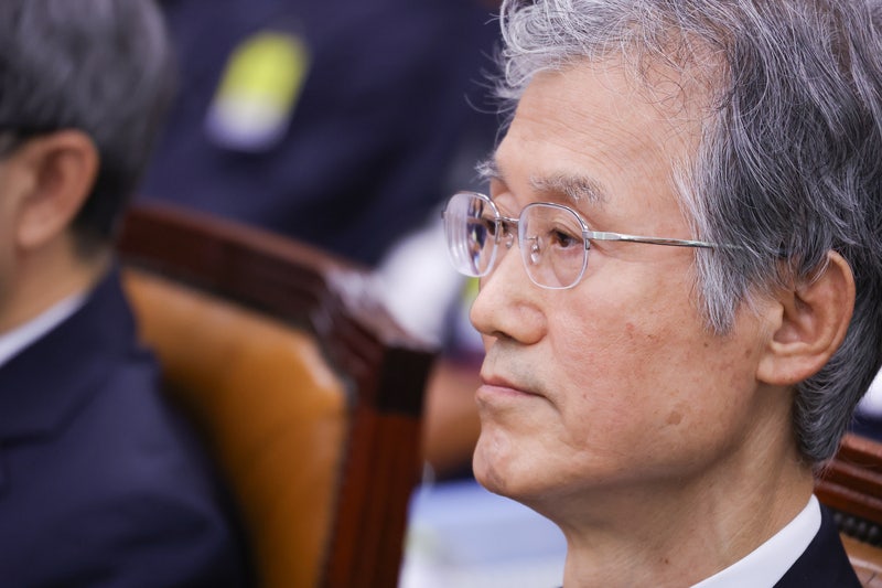<b>조희대</b>, <b>국감</b> 퇴장 안 했다…'재판 증언'에는 반대
