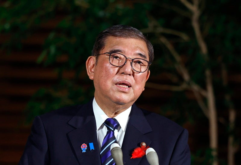 이시바 총리, 'A급 전범 합사' <b>야스쿠니</b> 신사에 <b>공물 봉납</b>