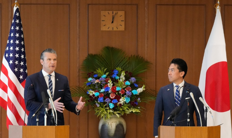 올해 10월 도쿄에서 열린 미일 국방장관 회담 / 사진=연합뉴스
