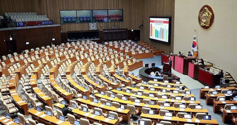 필리버스터 이어가는 국민의힘 / 사진=연합뉴스