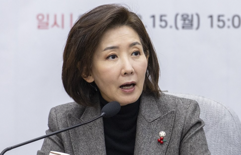 국민의힘 지방선거총괄기획단 위원장인 나경원 의원이 15일 국회에서 열린 지방선거총괄기획단-전국청년지방의원협의회 연석회의에서 오는 2026년 지방선거에서 청년 우대 정책 구상이 담긴 인사말을 하고 있다.2025.12