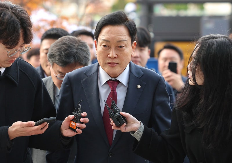 특검 출석하는 김선교 의원 / 사진=연합뉴스 