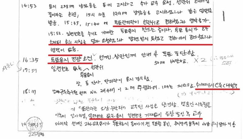 "투표관리관 도장 누락"·"<b>선관위</b> 연락없음"…잠실 '투표록' 보니