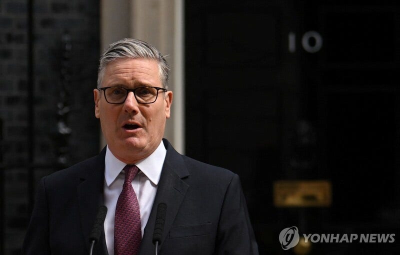 [속보] <b>영국</b> <b>스타머</b> <b>총리</b>, 취임 2년만에 사임 발표