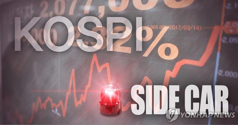 [속보] '동반 급락' 코스피·코스닥, 매도 사이드카 발동