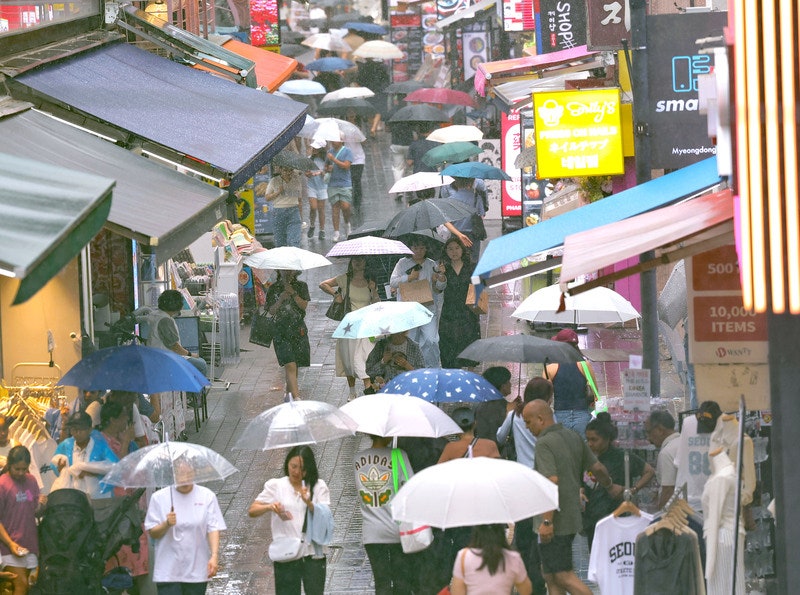 내일 <b>중부</b>지방 <b>집중호우</b>…시간당 30∼80 쏟아질 듯