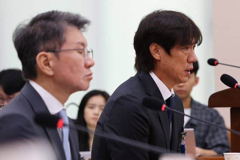 정몽규·홍명보, <b>청문회</b> 출석…"월드컵 기대 부응 못해 죄송"