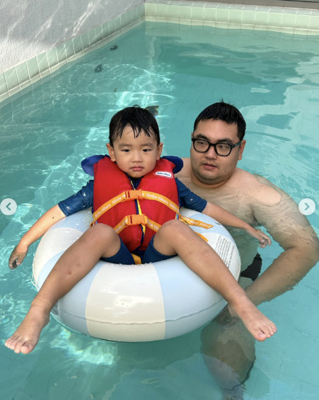 '군복무' <b>손보승</b>, 3살 아들과 <b>제주도</b>로 떠났다…母 이경실 깜짝 "지역 벗...