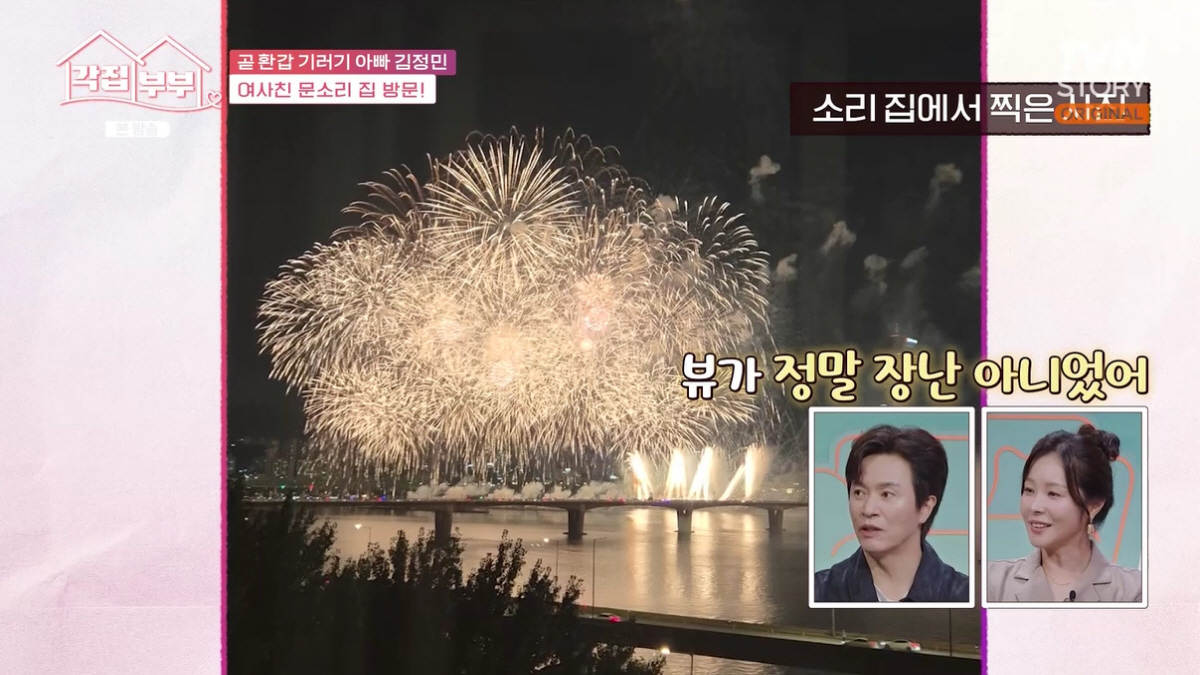 '감독' <b>문소리</b>, 불꽃축제 1열 '한강뷰'家 공개..<b>박명수</b> "자가냐, 전세...