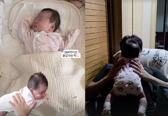 <b>박보미</b>, '15개월 <b>아들상</b>' <b>아픔</b> 딛고 2년 만에 기적의 출산 "천사 같은 딸...