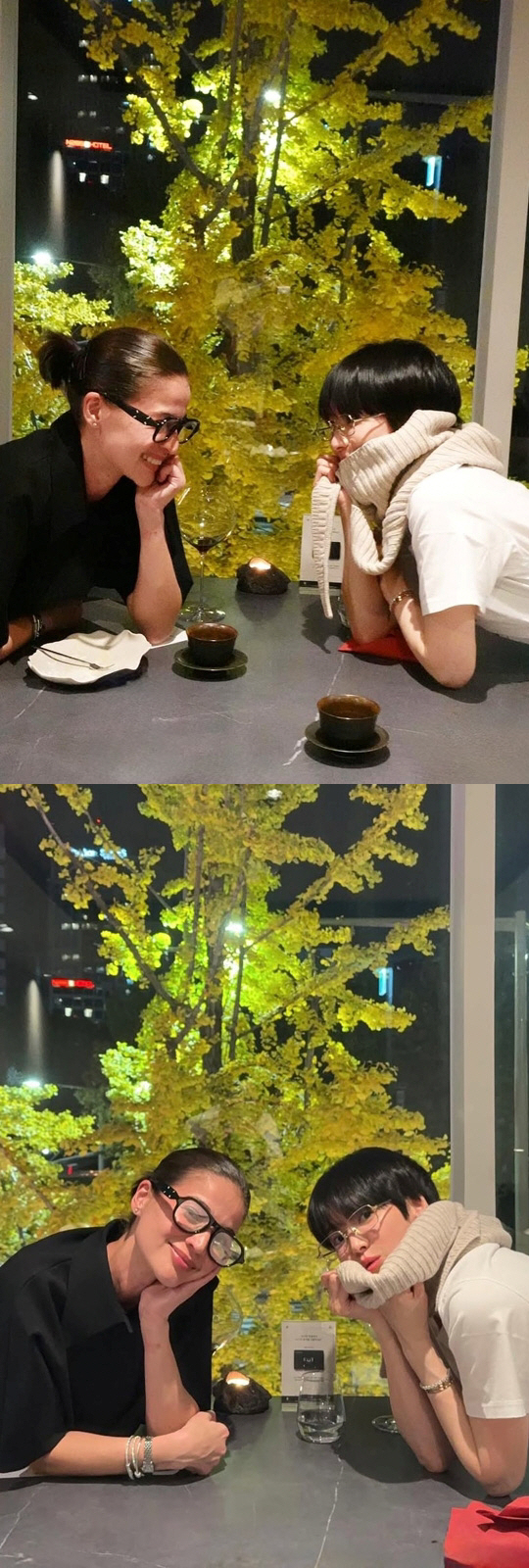 혜교님이 필리핀 배우 앤 커티스와 함께 찍은 사진 공개