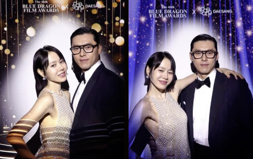 <b>손예진</b><b>현빈</b>, 밀착 포옹 네컷사진 떴다! '청룡 4관왕 부부' 위엄