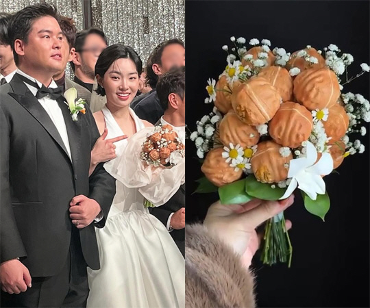 <b>이장우</b><b>조혜원</b> 결혼식 '나혼산' 총출동..'<b>호두과자</b> 부케'도 눈길