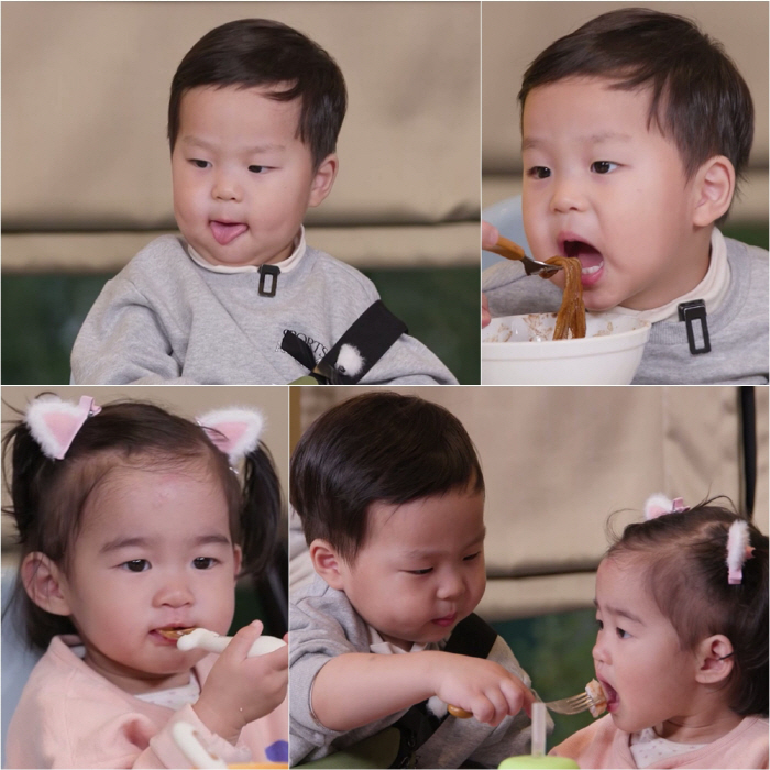 <b>정우</b>, 이렇게 다정한 오빠였어?…'김윤지 딸' <b>엘라</b> 챙기기 '든든' ('슈돌...
