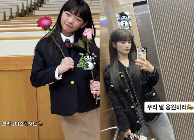 '문희준 딸' 잼잼이, '교복 차림' 폭풍성장..母 소율 빼닮았네