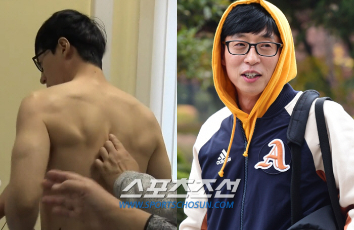 '60kg' 유재석 몸매에 동료들도 놀랐다..."같이 샤워했는데 이소룡 느낌...