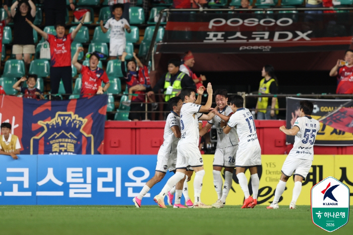 '이정택 <b>K리그</b> 데뷔골' 김천 상무 2연승, '니시야 겐토 퇴장' 포항 스틸...