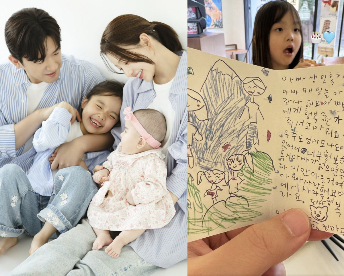 '이아미' <b>이민우</b>, <b>입양</b>한 <b>딸</b> 많이 컸네..손<b>편지</b>로 전한 감동 "사랑스럽...