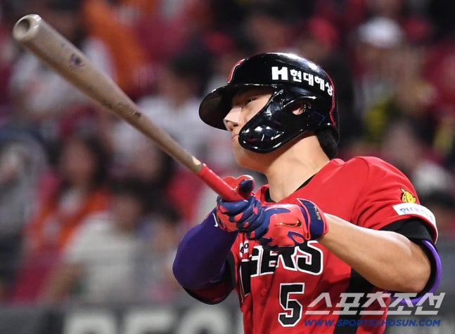 13일 광주 기아챔피언스필드에서 열린 KIA와 한화의 경기. 8회말 1타점 적시타 날린 KIA 김도영. 광주=송정헌 기자songs@sportschosun.com/2026.09.13/