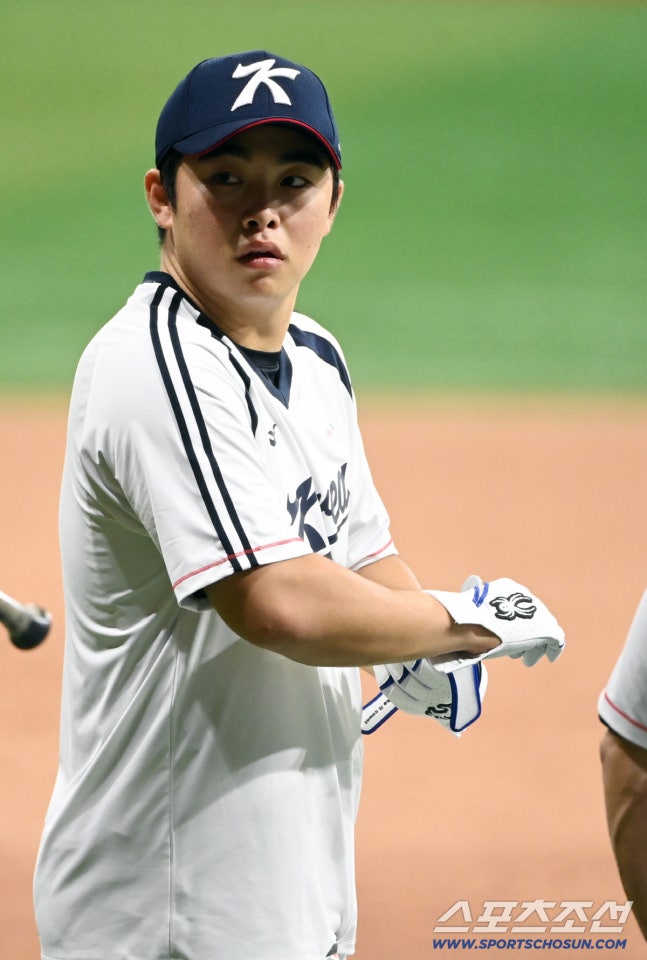 15일 고척스카이돔에서 열린 2026 아이치-나고야 아시안게임 야구대표팀의 공식 훈련. 문현빈이 타격훈련에 나서고 있다. 고척=허상욱 기자wook@sportschosun.com/2026.09.15/