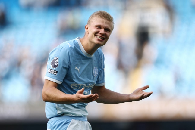 Soccer Football - Premier League - Manchester City v Sunderland - Etihad Stadium, Manchester, Britain - September 20, 2026 Manchester City's Erling Haaland celebrates after the match Action Images via Reuters/Lee Smith EDITORIAL USE ONLY. NO USE WITH UNAUTHORIZED AUDIO, VIDEO, DATA, FIXTURE LISTS, C