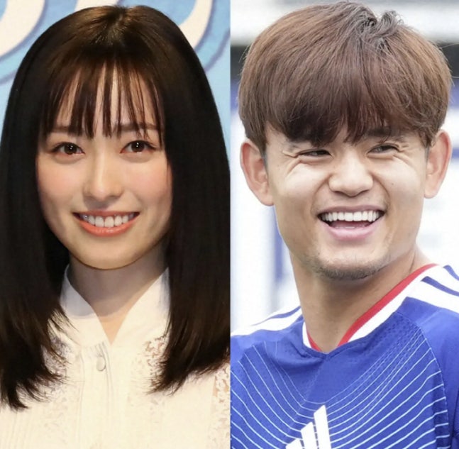 후쿠하라 하루카와 구보 다케후사 캡처=스포니치 홈페이지