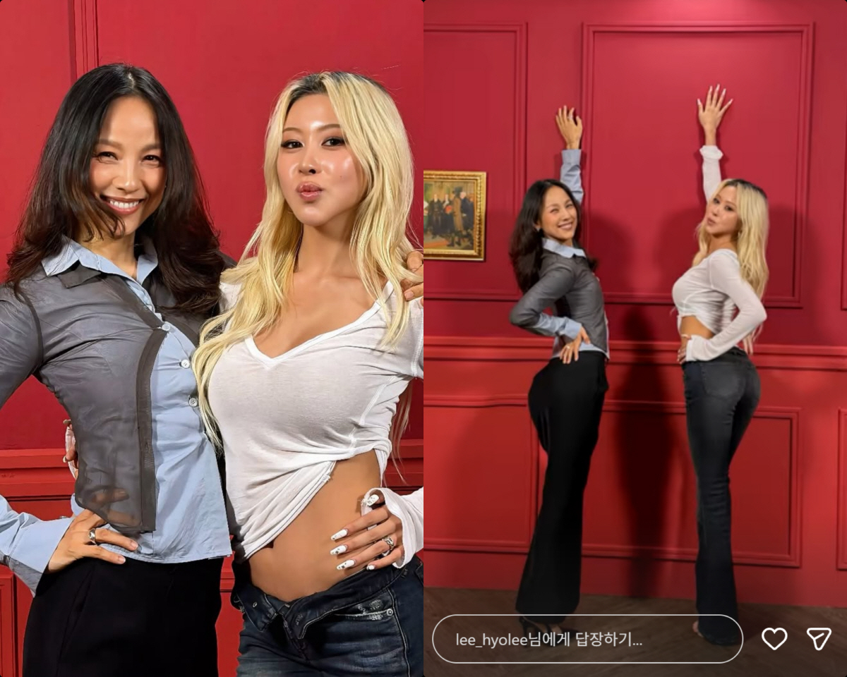 <b>이효리</b>, '20살 연하' <b>다영</b> 옆 안 꿀리네..독보적 <b>몸매</b>·미모 '원조 섹시...