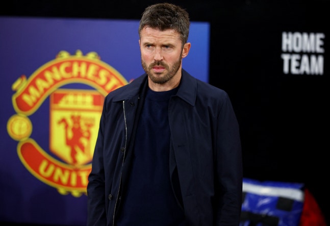 Soccer Football - UEFA Champions League - Manchester United v Sabah - Old Trafford, Manchester, Britain - September 10, 2026 Manchester United manager Michael Carrick before the match REUTERS/Phil Noble