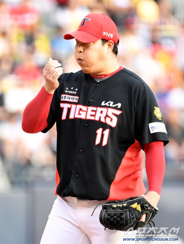 4일 잠실구장에서 열린 LG와 KIA의 경기. 8회 마운드에 오른 KIA 조상우. 잠실=박재만 기자 pjm@sportschosun.com/2026.10.04/
